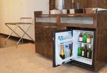 Make your own guest room mini bar