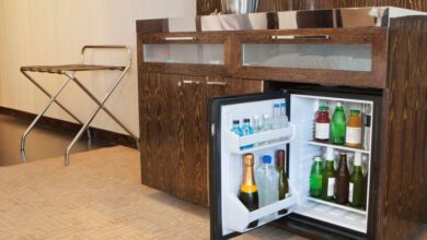 Make your own guest room mini bar