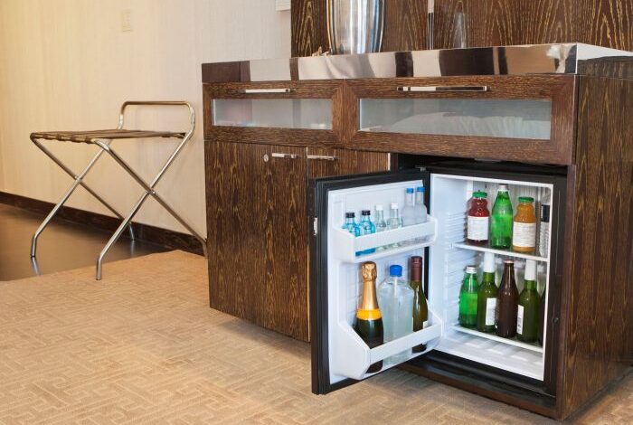 Make your own guest room mini bar