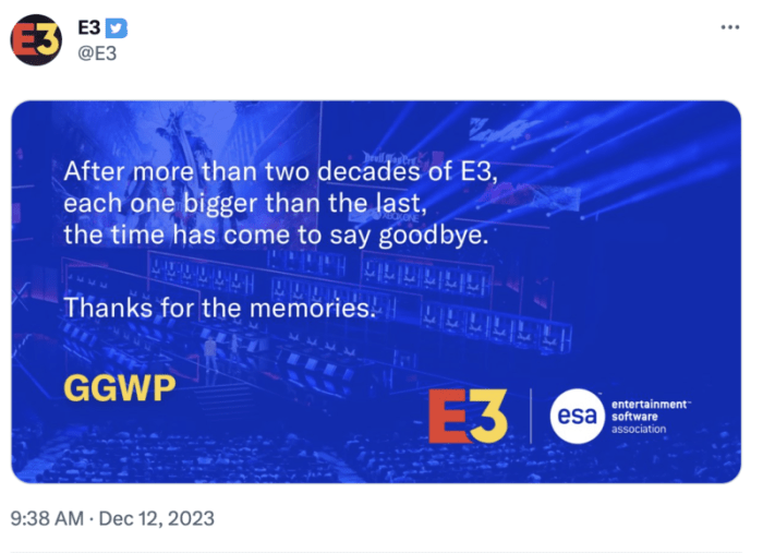 E3 is deader than ever