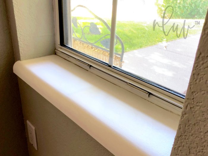 How to paint stone windowsills