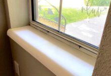 How to paint stone windowsills