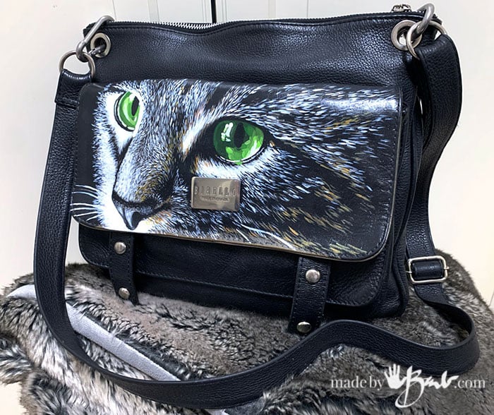 Leather cat purse diy