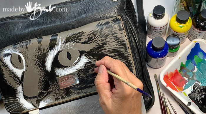 Leather cat purse diy