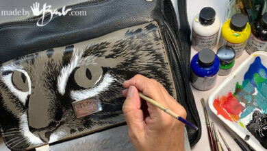 Leather cat purse diy