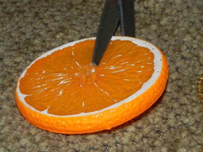 Diy mandarin orange slice snack pouch