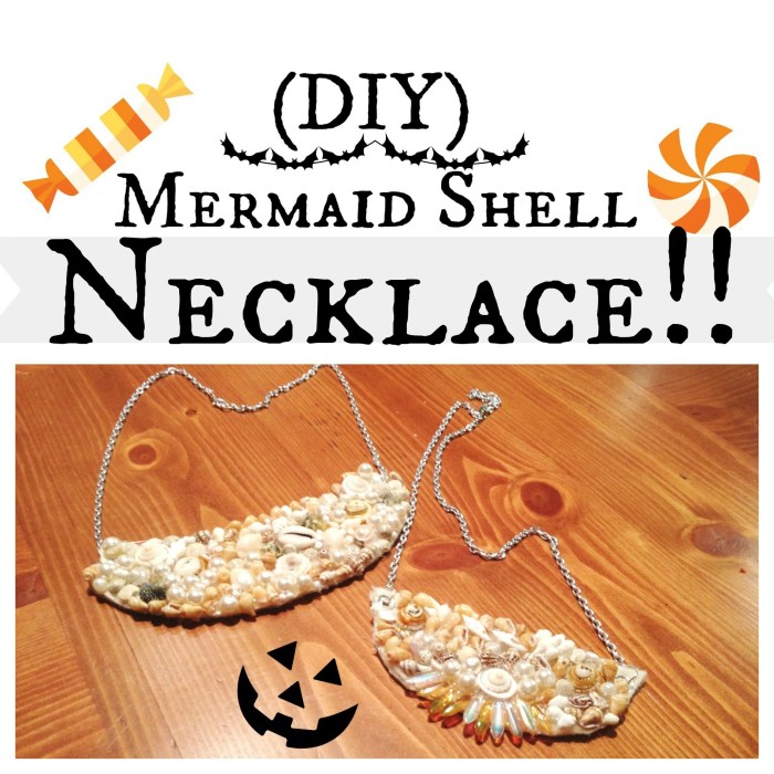 Mermaid shell sweatshirt diy