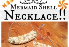 Mermaid shell sweatshirt diy