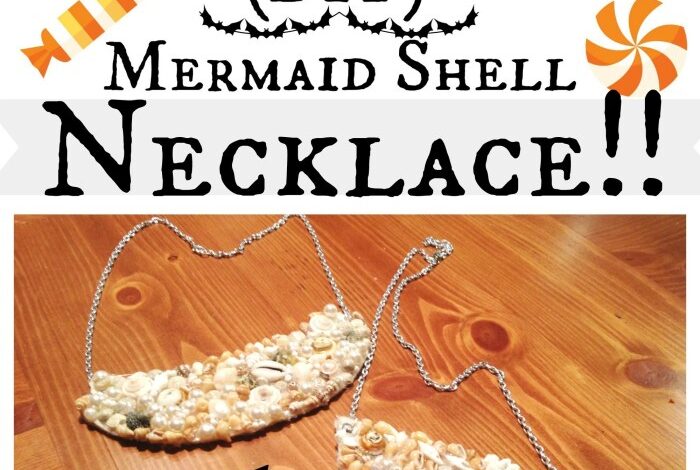 Mermaid shell sweatshirt diy