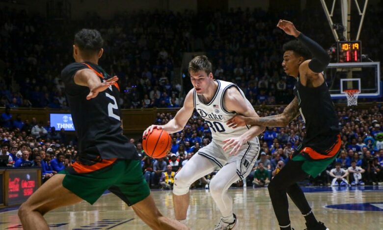 5 halftime observations from No. 2 Duke men's basketball's first half