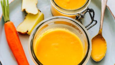 Carrot and ginger salad dressing