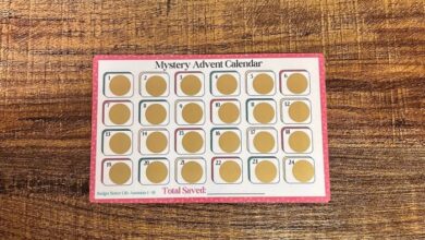 Diy scratch off advent calendar