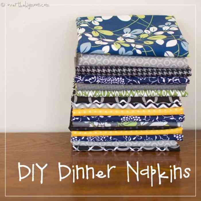 Dress up your dinner napkins