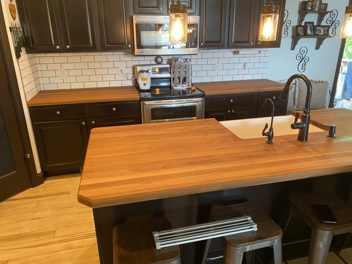 Diy butcher block counters with undermount sink