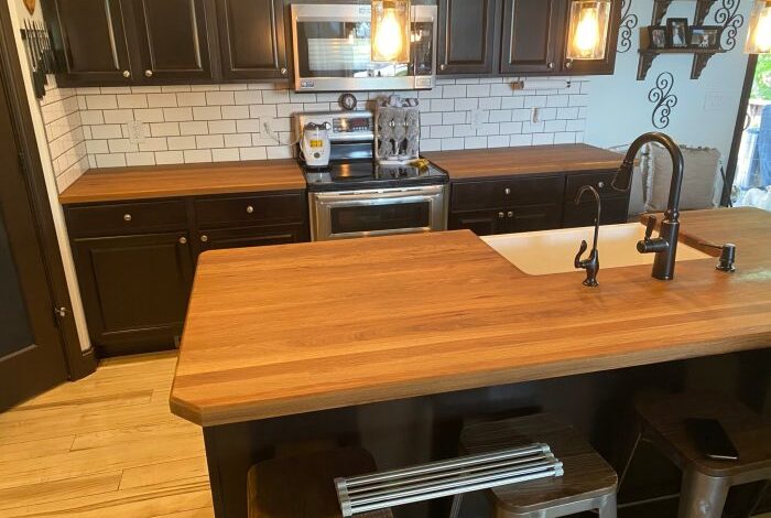 Diy butcher block counters with undermount sink