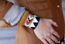 Painted leather bracelet diy