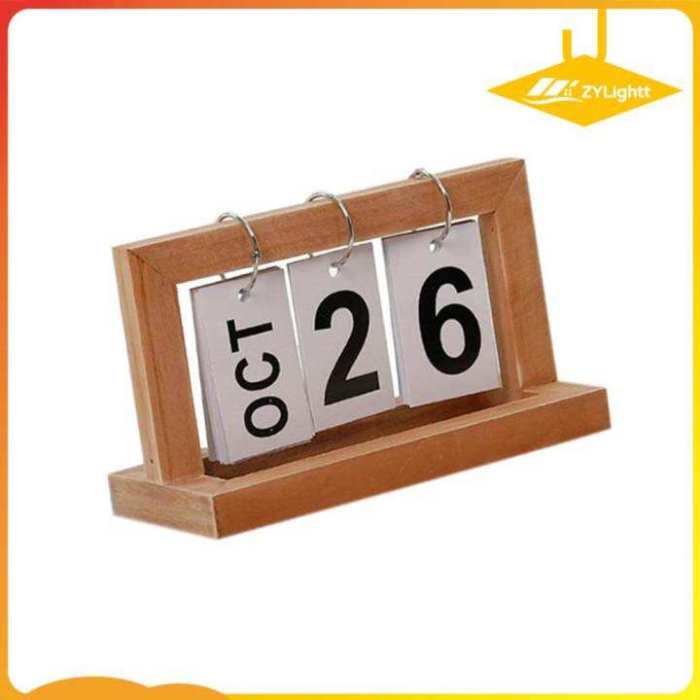 Perpetual flip calendar diy