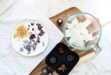 Make your own dried flower soap spheres
