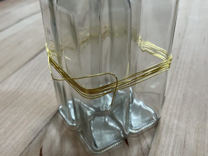 Decorative wire diy vases vase scrap fabric