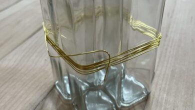 Decorative wire diy vases vase scrap fabric