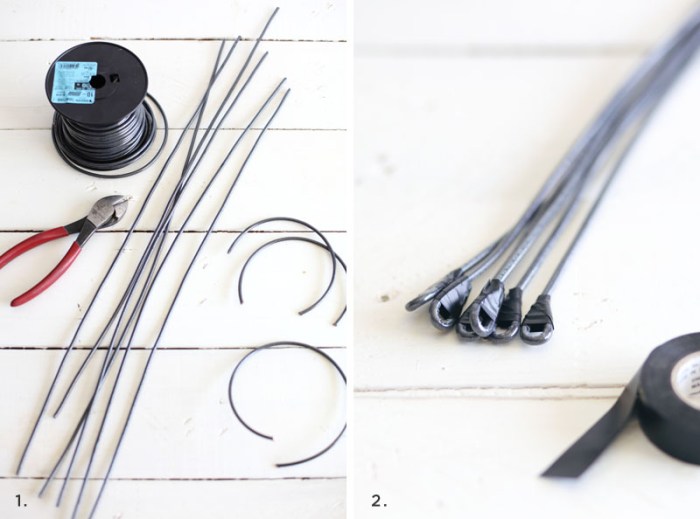 Diy decorative wire vases