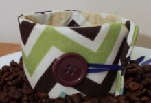 Reusable photo coffee cozy diy