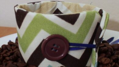Reusable photo coffee cozy diy