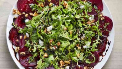 Beet and goat cheese hummus