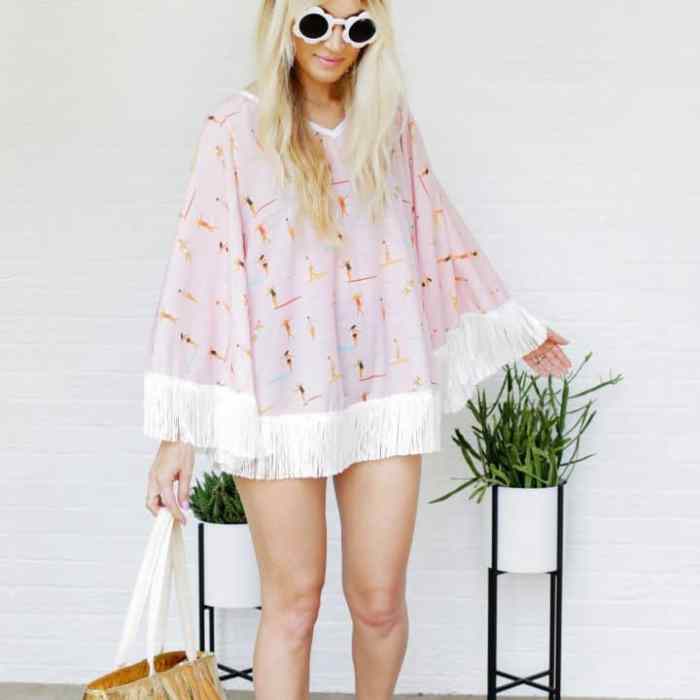 Circle swimsuit cover up diy