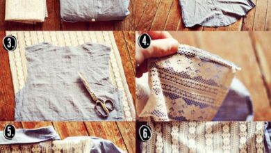 Diy denim lace shirt