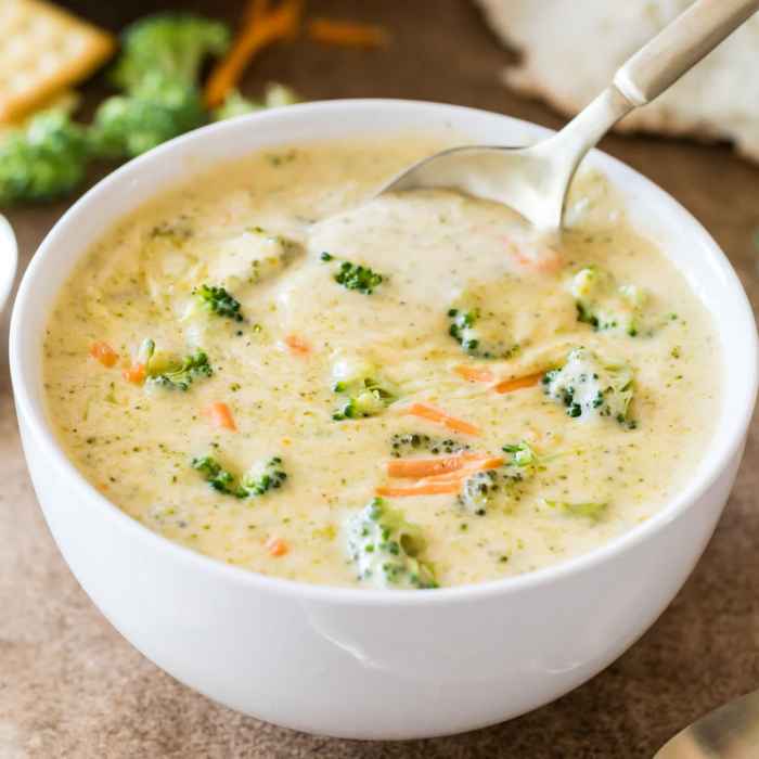 Dairy free broccoli cheddar soup