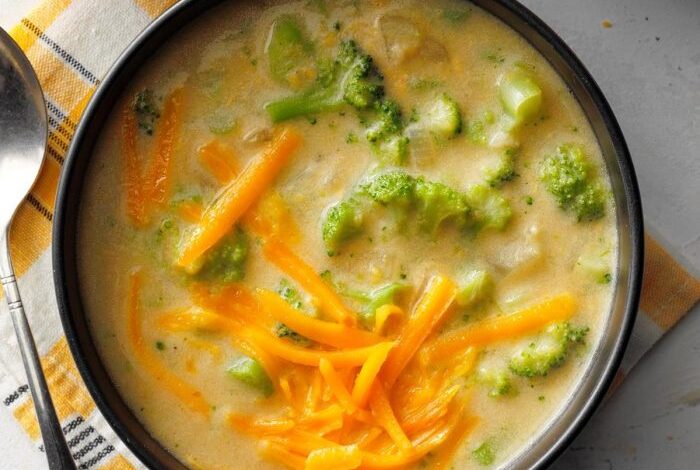 Dairy free broccoli cheddar soup