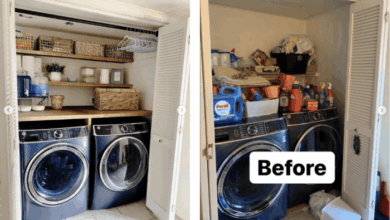 Hfhs house bathroom laundry before after