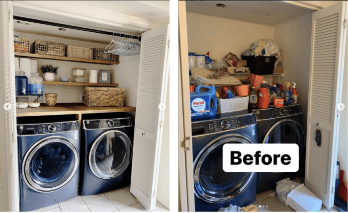 Hfhs house bathroom laundry before after