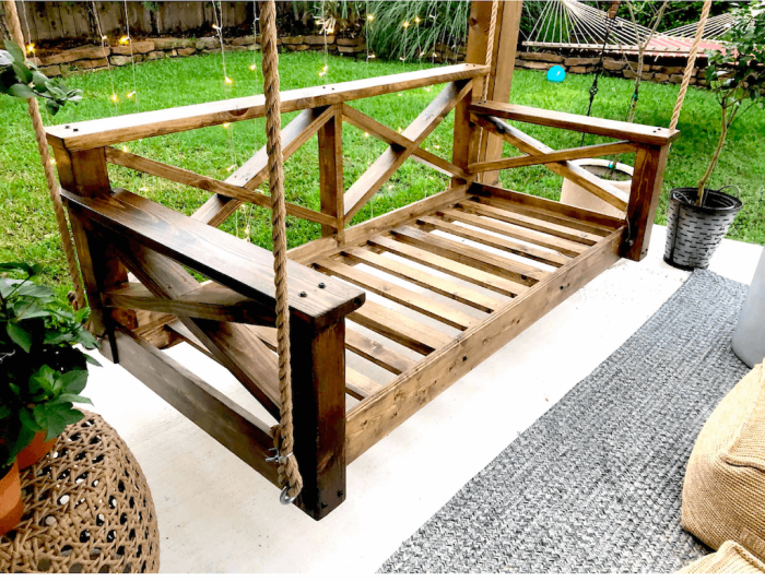 Porch swing diy really you can do it
