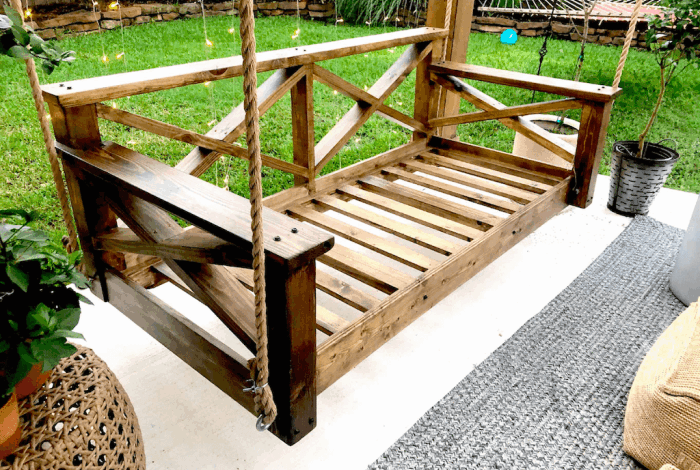 Porch swing diy really you can do it