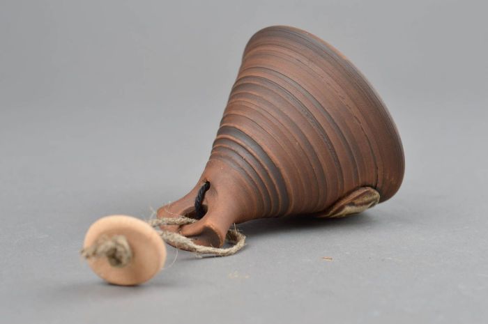 Decorative clay bell diy