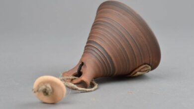 Decorative clay bell diy