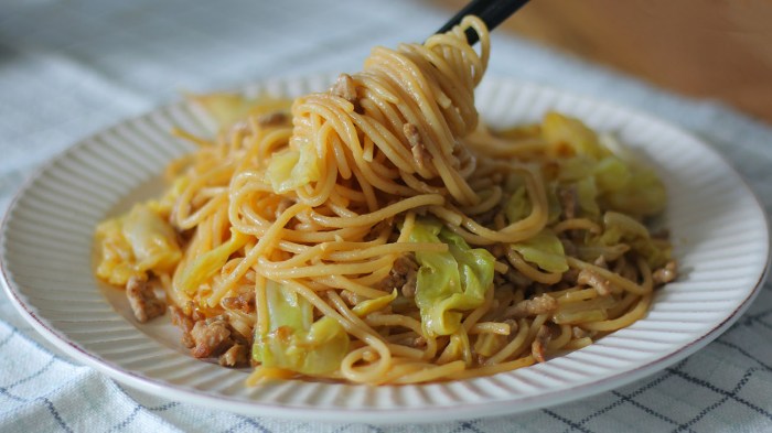Miso and garlic butter noodles
