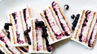 Blueberry icebox cake recipe