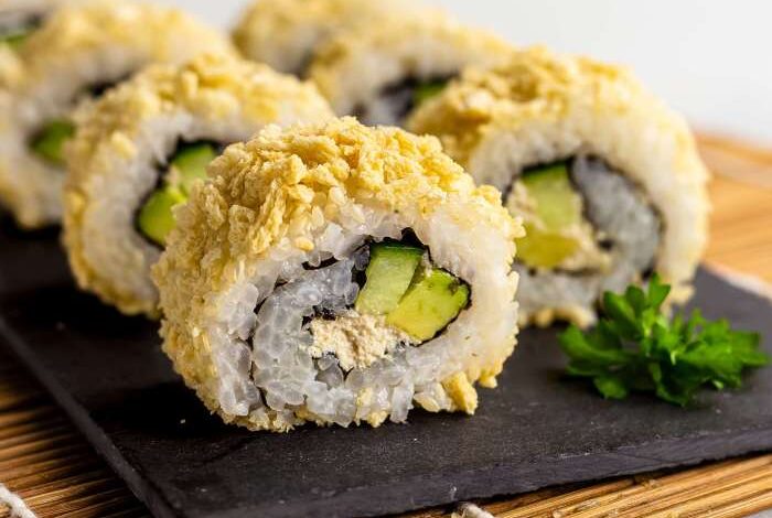 Sushi sprouts crunchy beet abeautifulmess