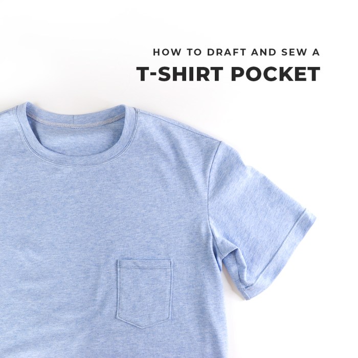 Diy pocket embroidery shirt