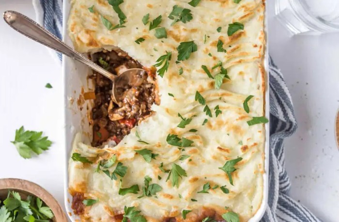 Simple comforting shepherds pie vegan friendly