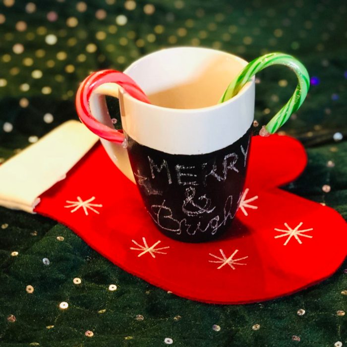 Chalkboard mug diy project