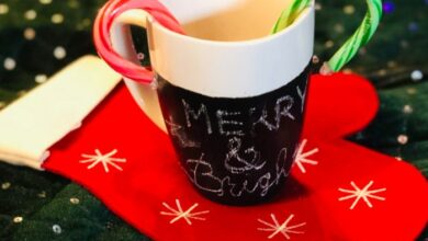 Chalkboard mug diy project