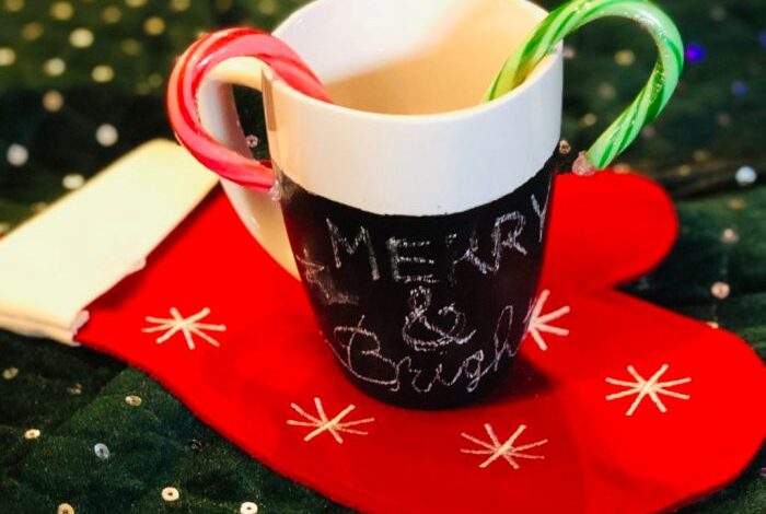 Chalkboard mug diy project