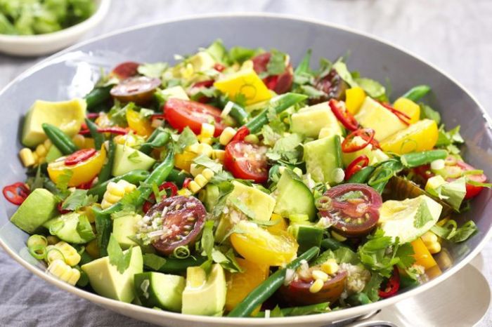 Creamy kale harvest salad