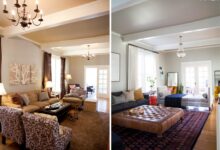 Lauras bedroom before after