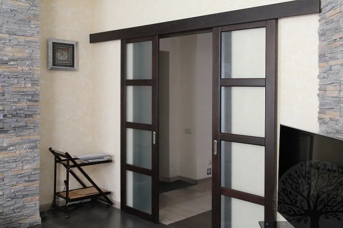 Sliding door solution for small spaces