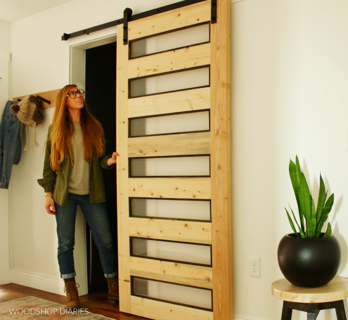 Sliding door solution for small spaces